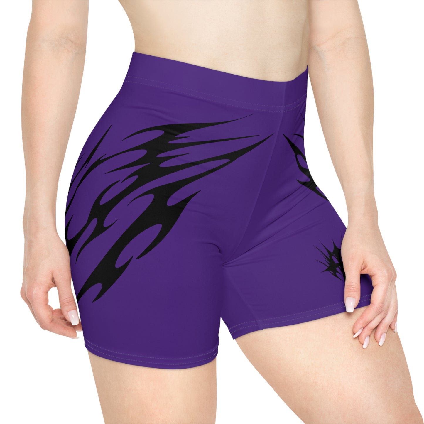 W119 - Seemless Biker Shorts Purple