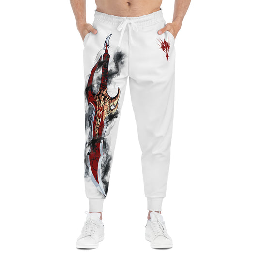 Cured-Dagger Joggers in White