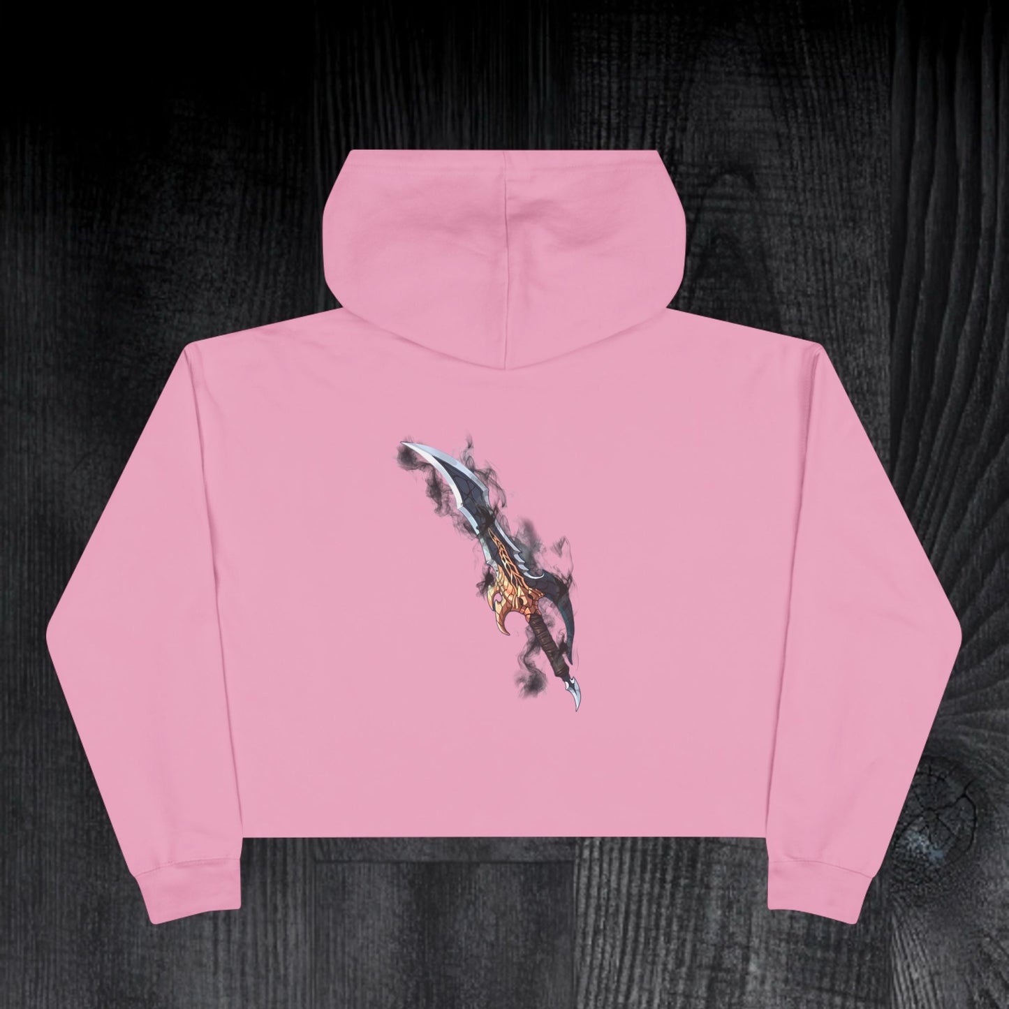 Cured-Dagger Crop Hoodie