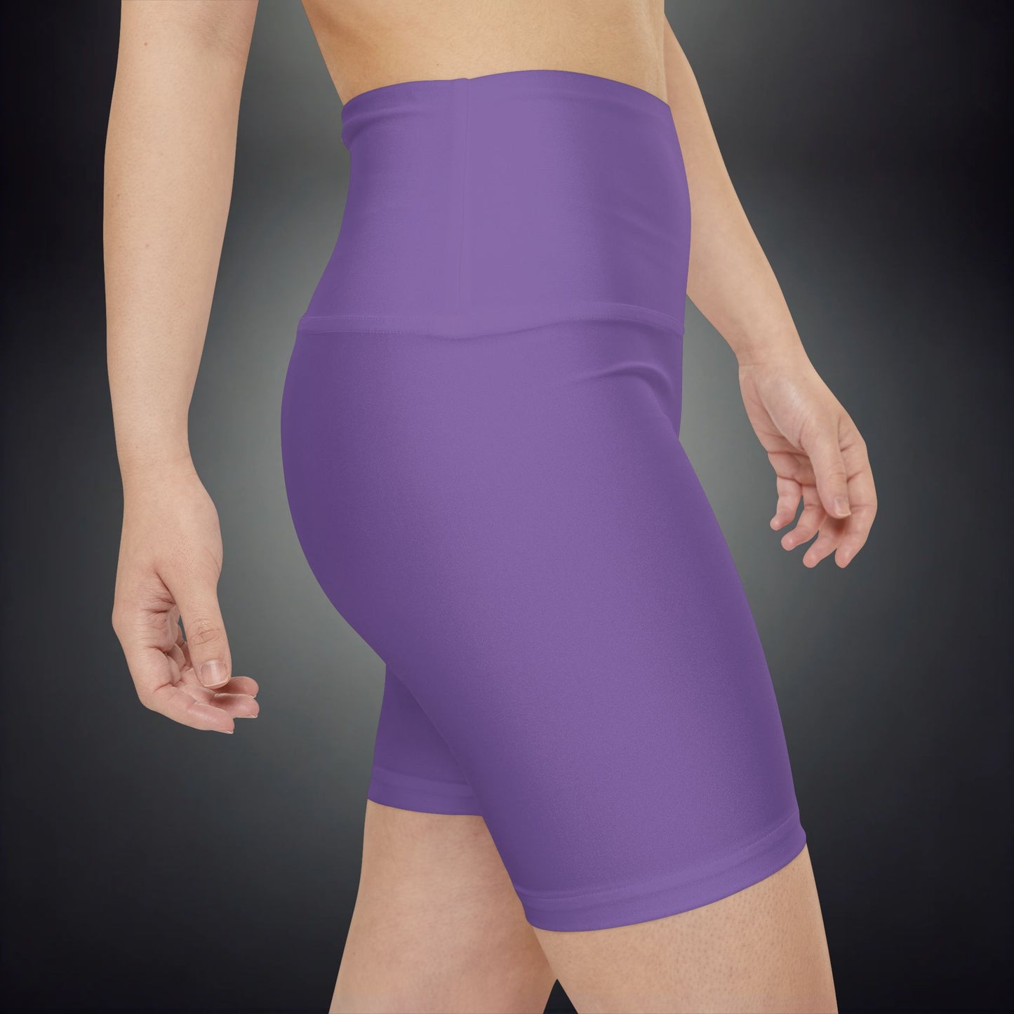 W115 - High Waisted Seamless Shorts ll Purple