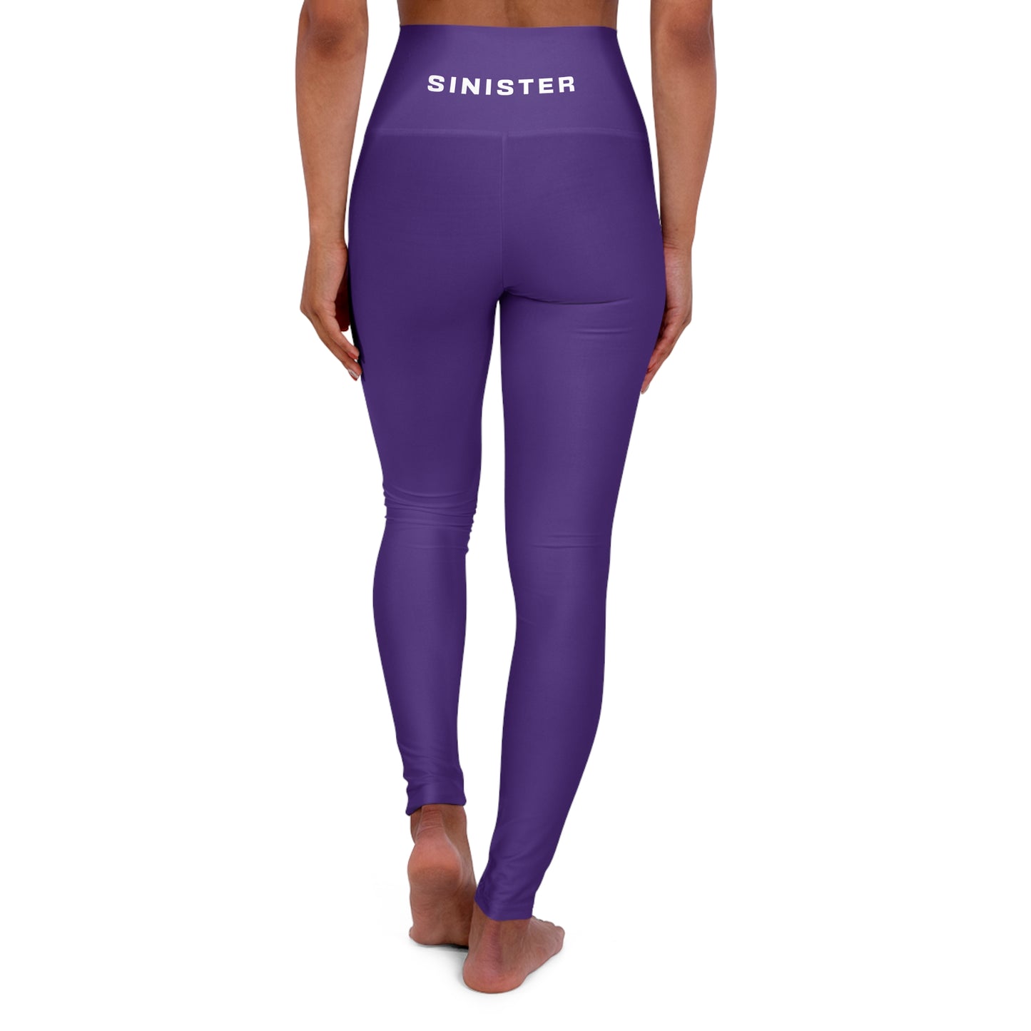 Essential High Waisted Yoga Leggings in Purple