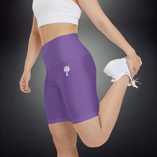 W115 - High Waisted Seamless Shorts ll Purple