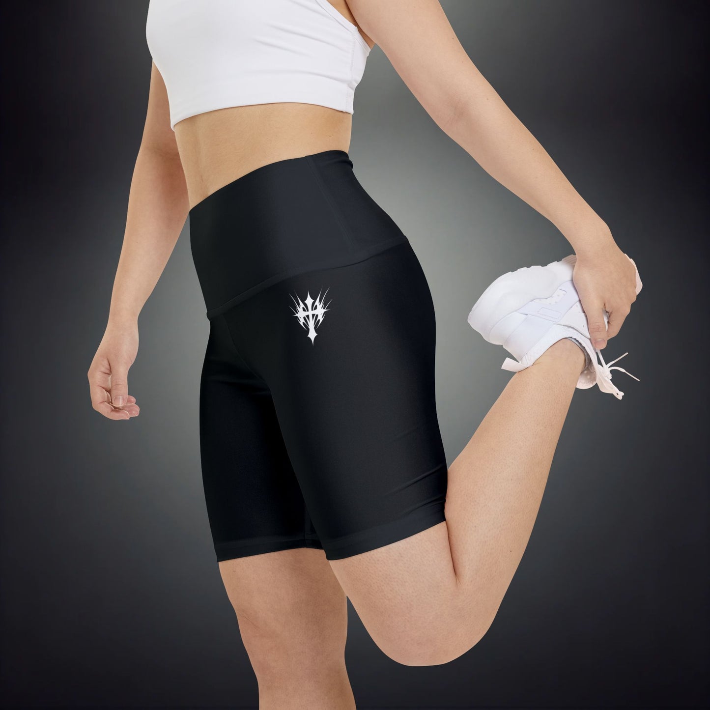 W111 - High Waisted Seamless Shorts ll Black