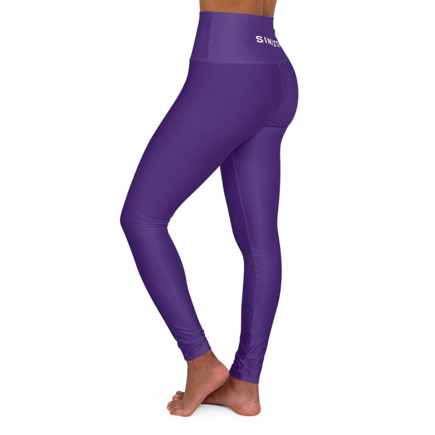 Essential High Waisted Yoga Leggings in Purple