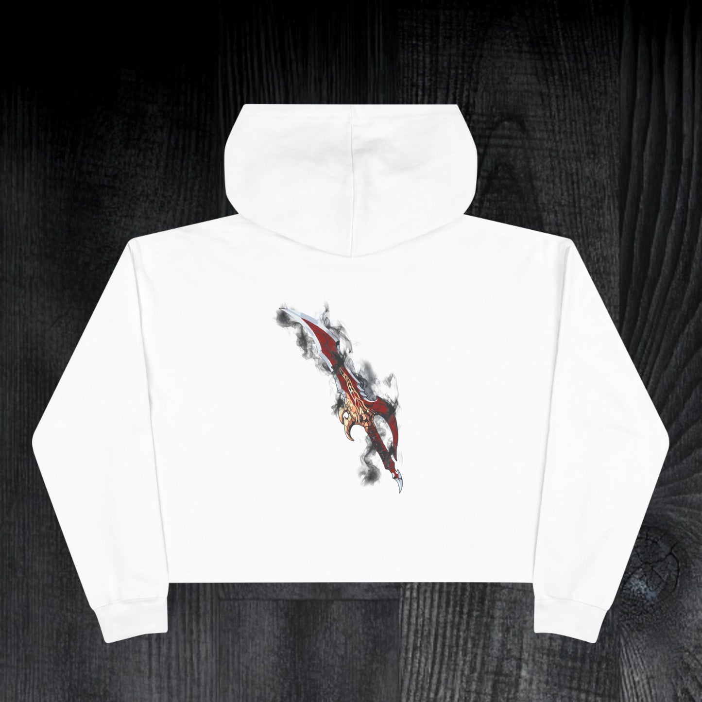 Cured-Dagger Crop Hoodie