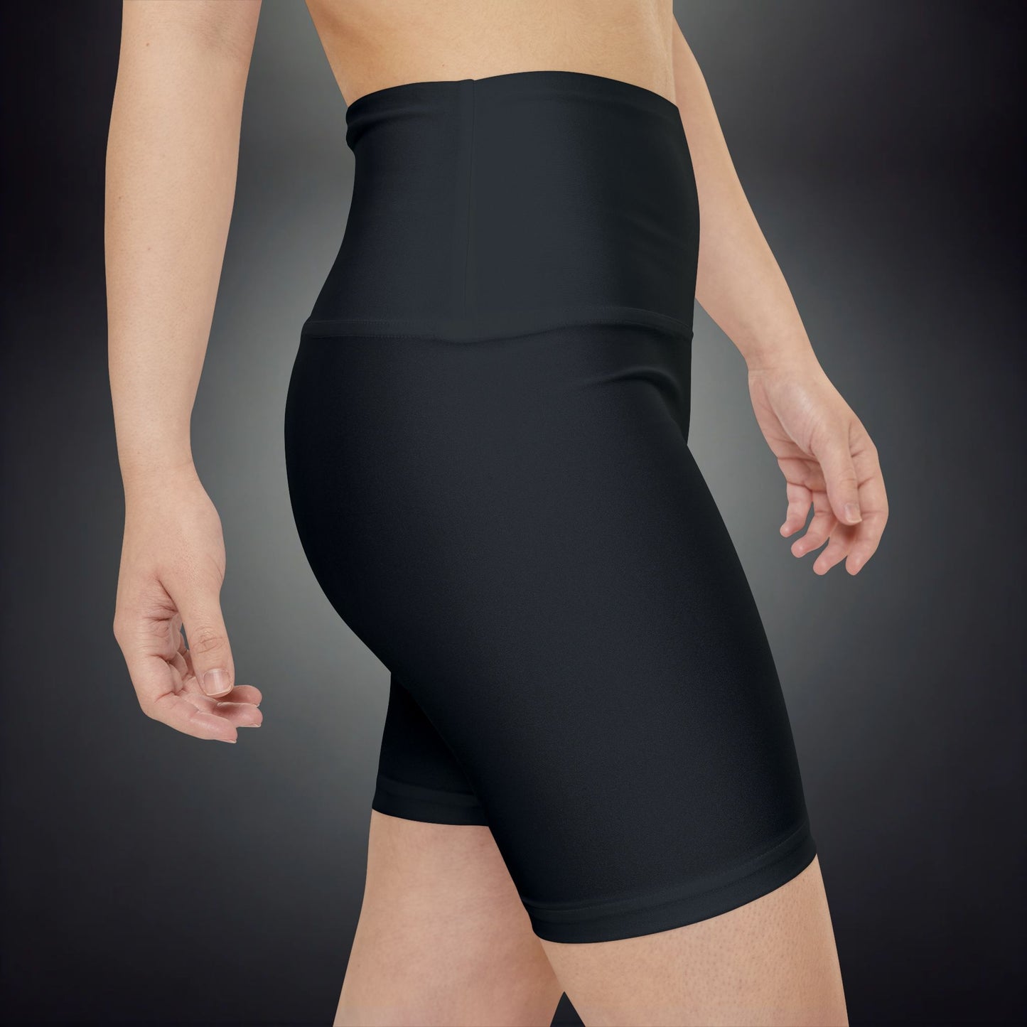 W111 - High Waisted Seamless Shorts ll Black