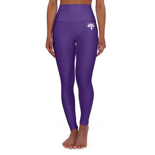 Essential High Waisted Yoga Leggings in Purple